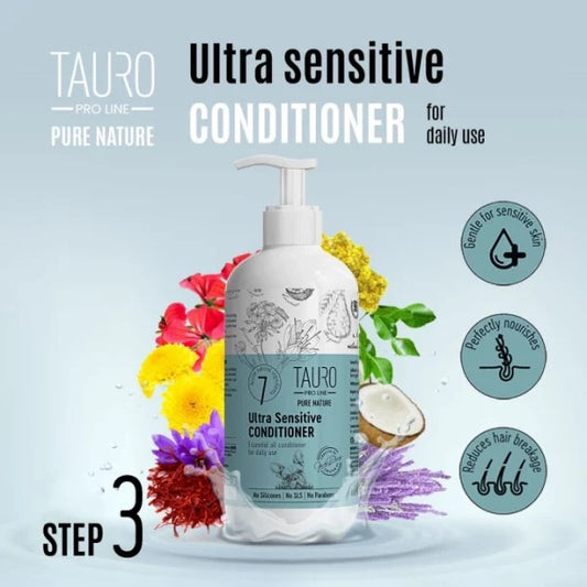 Pro line Pure Nature Ultra Sensitive GEVOELIGE HUID conditioner 400ml stap 3