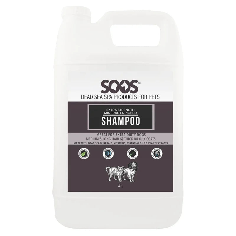 SooS | Extra Sterke Minerale shampoo – langharige & dikke vachten (Stap 2 - vachtverzorging)