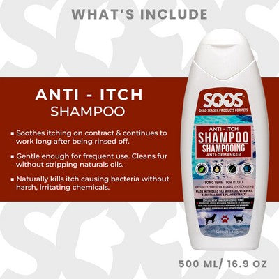 SooS | Anti-Jeuk shampoo – kalmerend & verzorgend (Stap 2 - vachtverzorging)