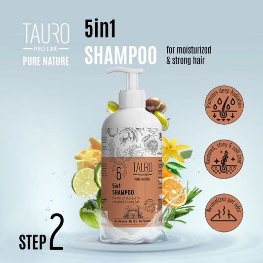 Tauro 5in1 behandel shampoo stap 2