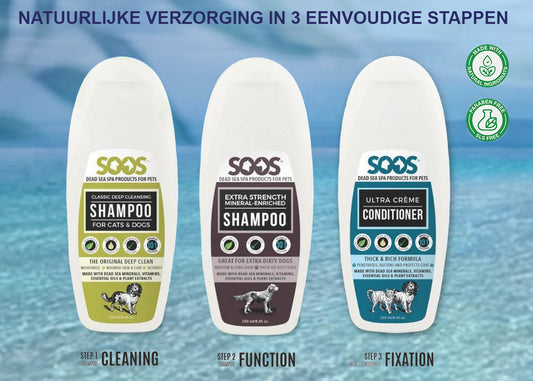 SOOS Langharig dikke vacht pakket – 3 stappenplan voor honden