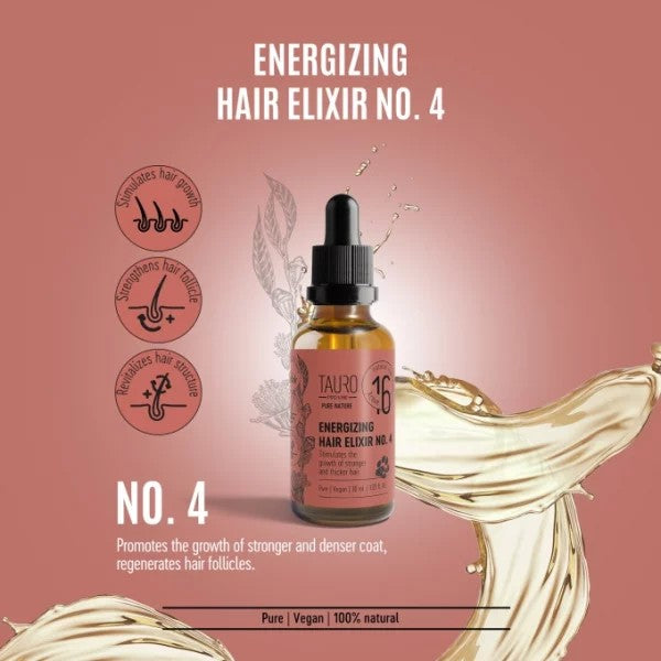 Tauro Pro Line Nourishing Elixir No. 4 – voedend elixer voor droge vacht hond en kat