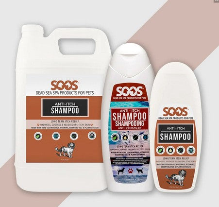 SooS Anti-Jeuk shampoo – kalmerend bij jeuk en huidirritatie hond & kat (Stap 2)